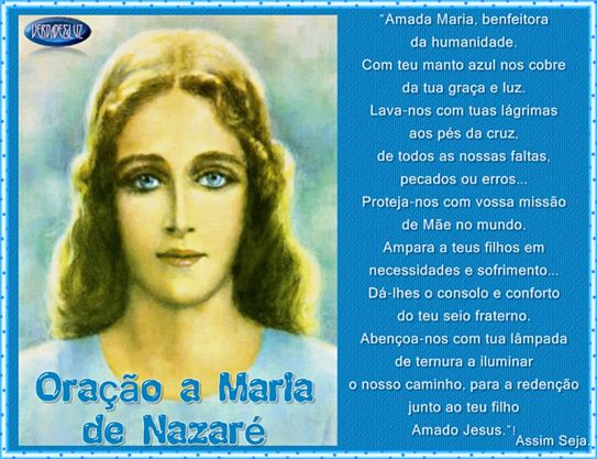 oração a maria de nazaré