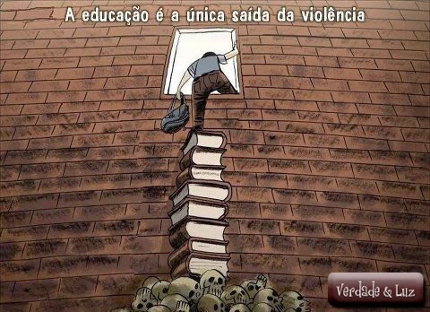 a educação é a única saída da violência