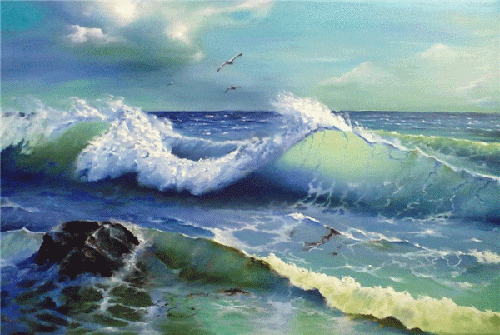 mar e ondas